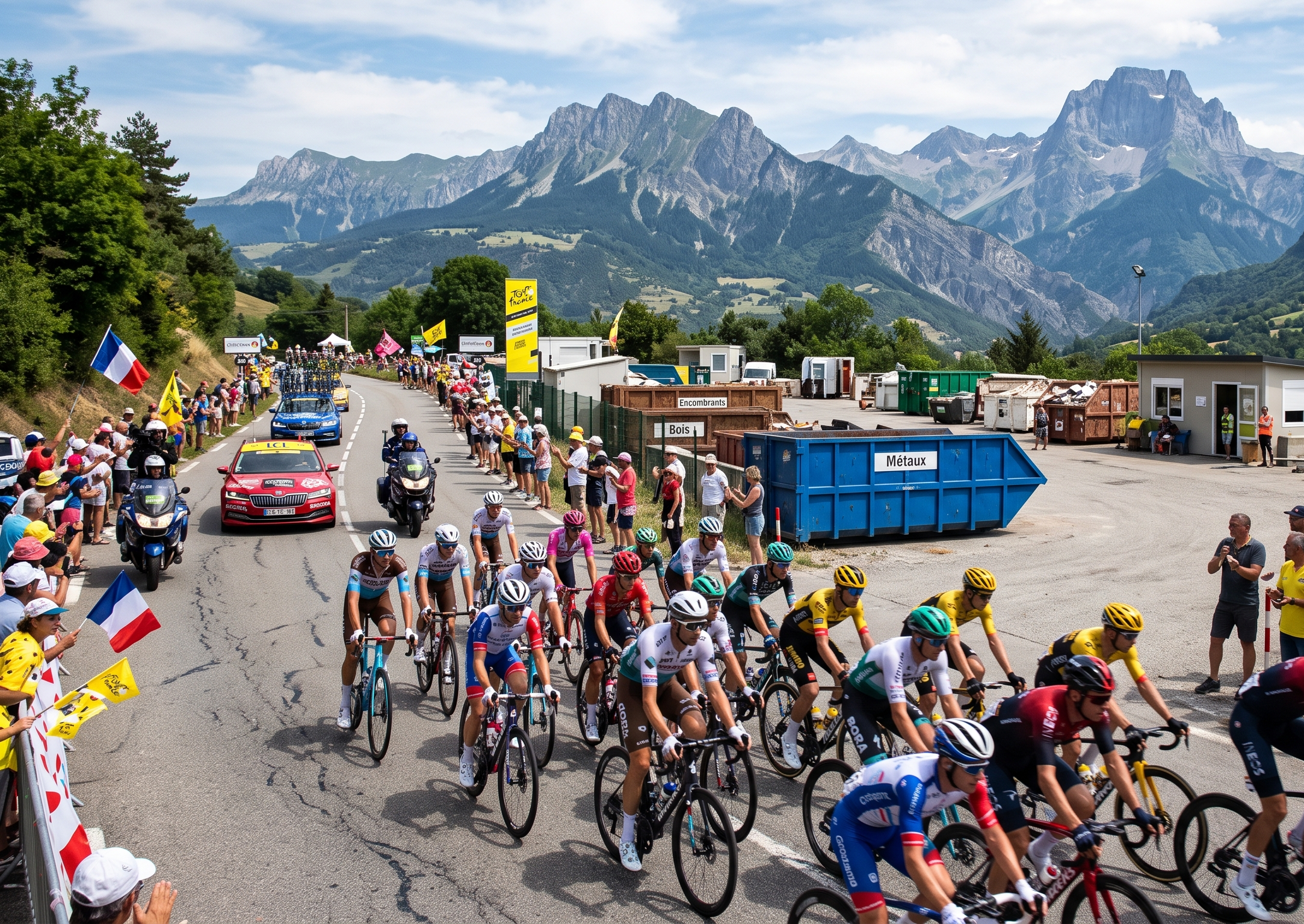 Information fermeture exceptionnelle des déchetteries de la Matheysine lors du passage du Tour de France