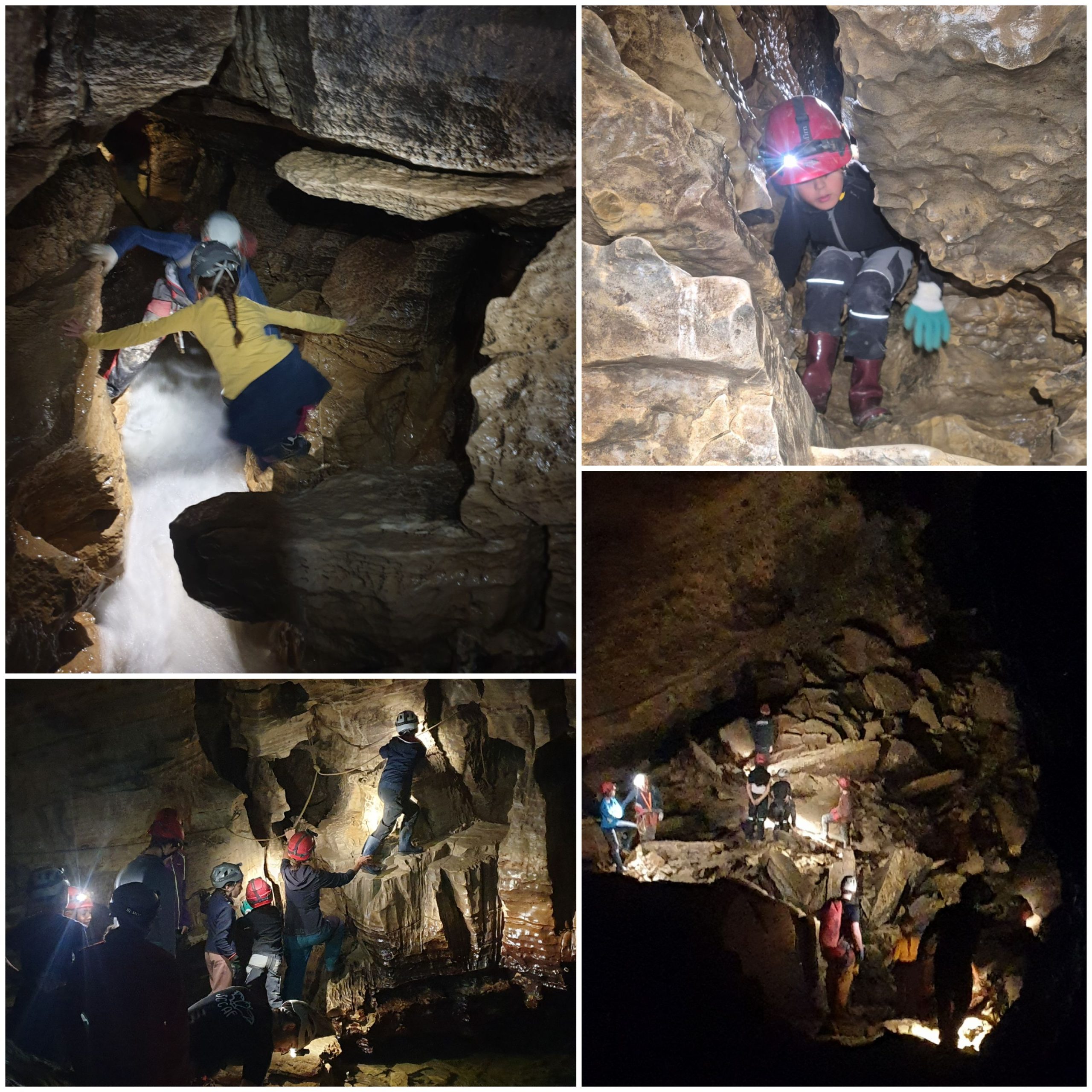 Initiation spéléologie aux Cuves de Sassenage avec le Foyer en Pays de Vaulx