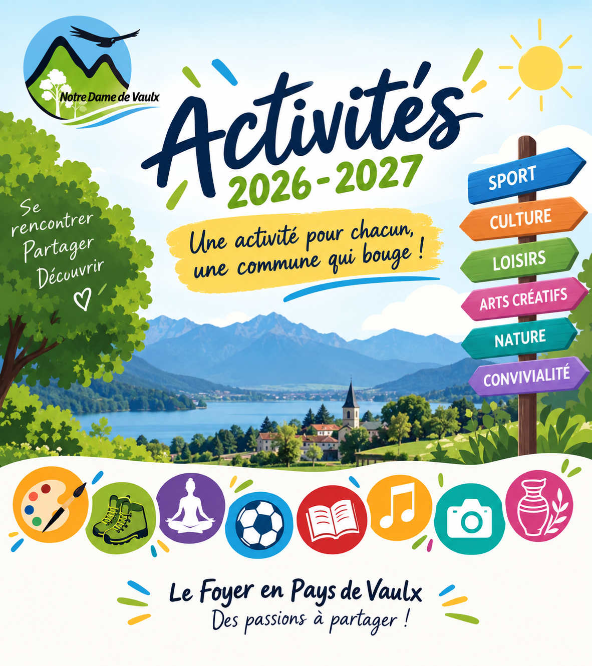 Activités 2026-2027 du Foyer en Pays de Vaulx à Notre-Dame-de-Vaulx